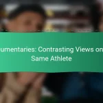 Documentaries: Contrasting Views on the Same Athlete