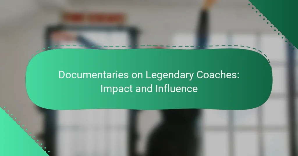 Documentaries on Legendary Coaches: Impact and Influence