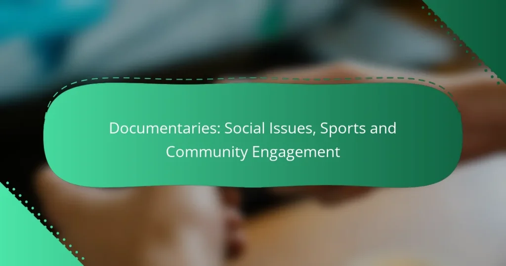 Documentaries: Social Issues, Sports and Community Engagement