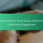 Documentaries: Social Issues, Sports and Community Engagement