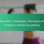 Filmmakers: Challenges, Techniques and Insights in Athlete Storytelling