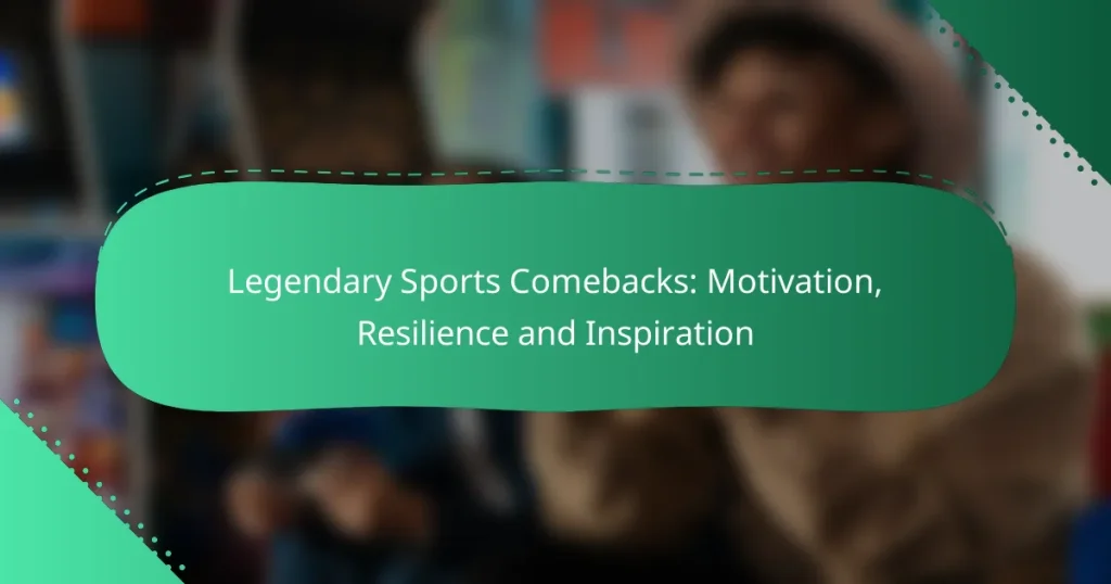 Legendary Sports Comebacks: Motivation, Resilience and Inspiration