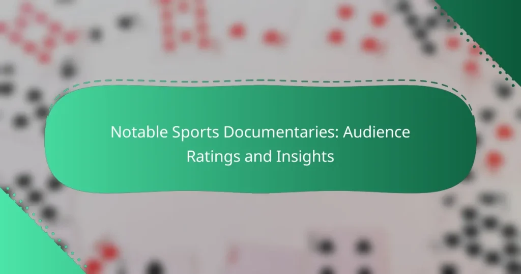 Notable Sports Documentaries: Audience Ratings and Insights
