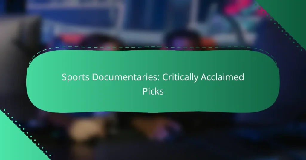 Sports Documentaries: Critically Acclaimed Picks