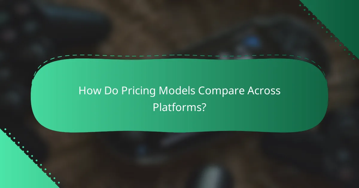 How Do Pricing Models Compare Across Platforms?